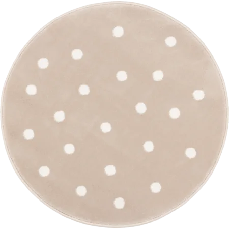 Dywan FD Lush Grochy Jasny Beż Koło-