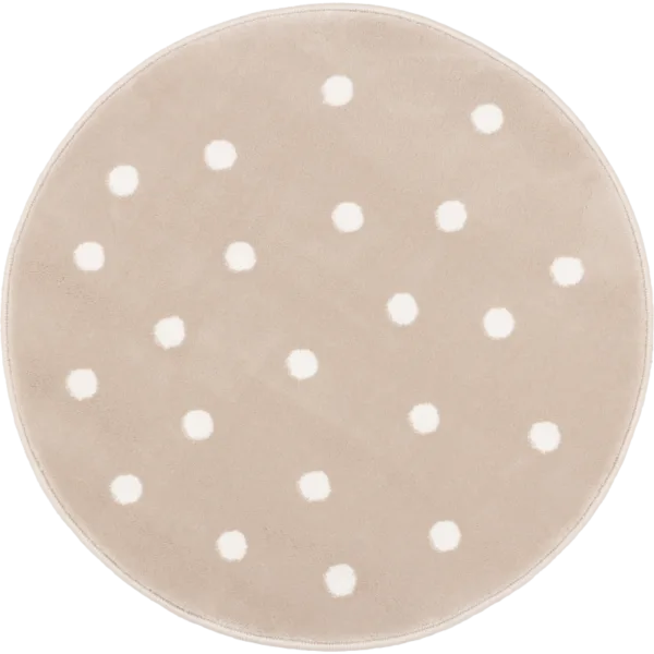 Dywan FD Lush Grochy Jasny Beż Koło-